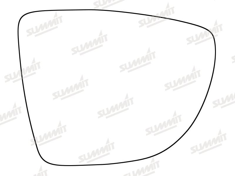 Summit Stick-On Aspheric Mirror Glass fits Renault Captur 13 on RHS - Summit Shop