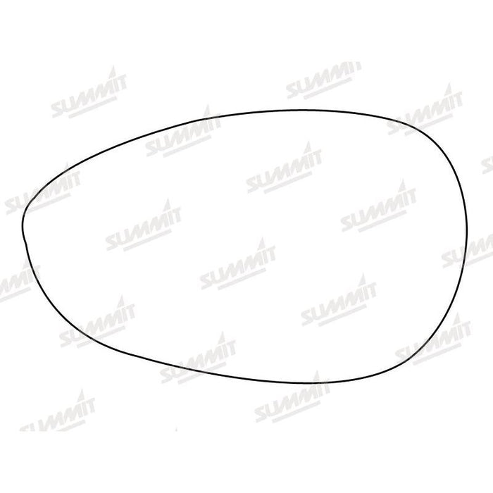 Summit Non-Heated Base Plate With Standard Mirror Glass fits Fiat 500 Punto 05 on LHS - Summit Shop