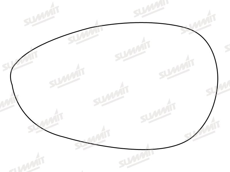 Summit Non-Heated Base Plate With Standard Mirror Glass fits Fiat 500 Punto 05 on LHS - Summit Shop