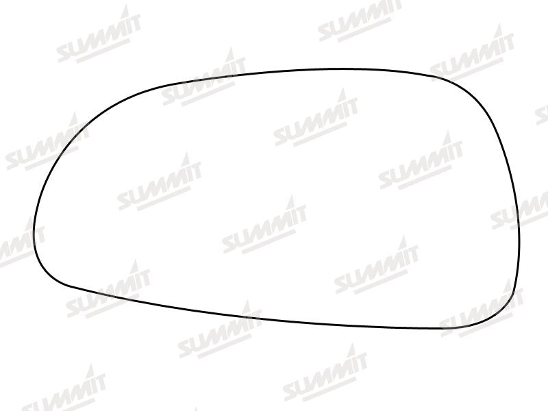 Summit Stick-On Standard Mirror Glass fits Mazda 626 94 on LHS - Summit Shop