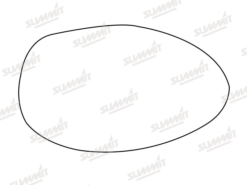 Summit Stick-On Standard Mirror Glass fits Alfa 147 LHS - Summit Shop
