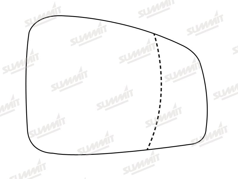 Summit Stick-On Aspheric Mirror Glass fits Renault Laguna 08 on RHS - Summit Shop