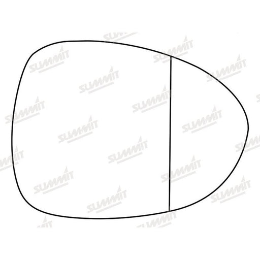 Summit Stick-On Aspheric Mirror Glass fits Mazda MX-5 10 to 16 RHS - Summit Shop