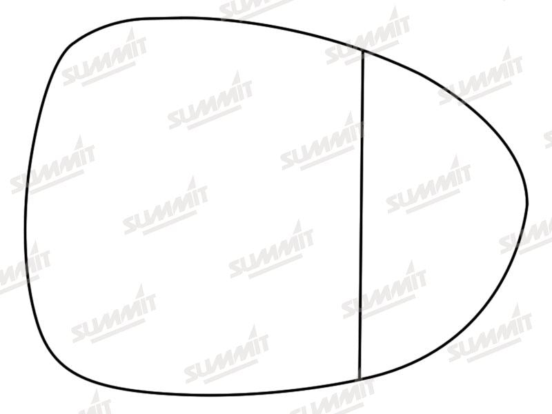 Summit Stick-On Aspheric Mirror Glass fits Mazda MX-5 10 to 16 RHS - Summit Shop