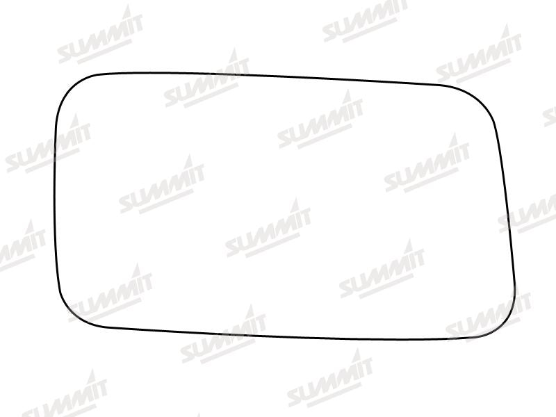 Summit Stick-On Standard Mirror Glass fits Fiat Panda RHS - Summit Shop