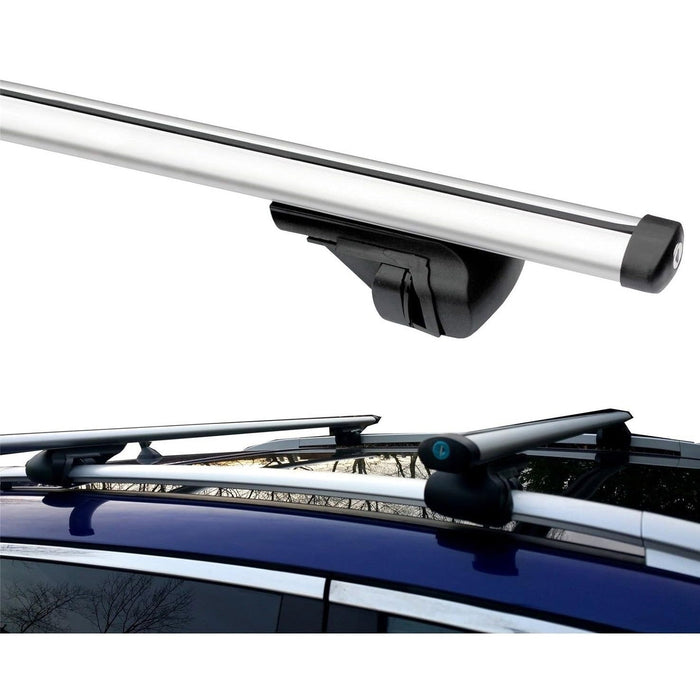 Summit Value Aluminium Roof Bars fits Kia Sportage 2004-2010 Suv 5-dr with Raised Rails - Summit Shop